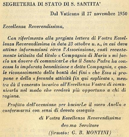benedizione compagnia